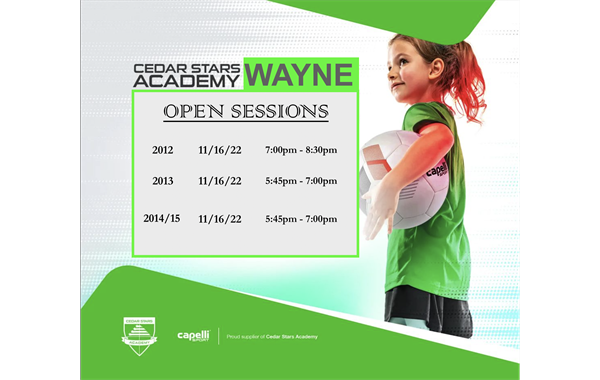 Girls Open Sessions 2012-2015