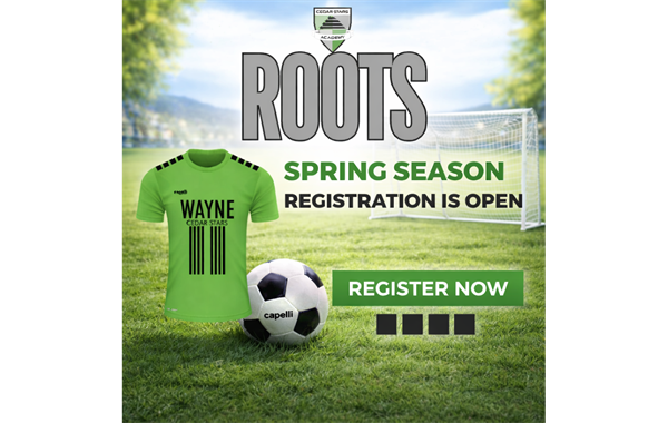 SPRING ROOTS REGISTRATION OPEN - Check the correct age group tab